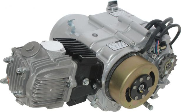 Complete Engine - 110cc Horizontal Engine, Semi-Automatic, Kick Start ...