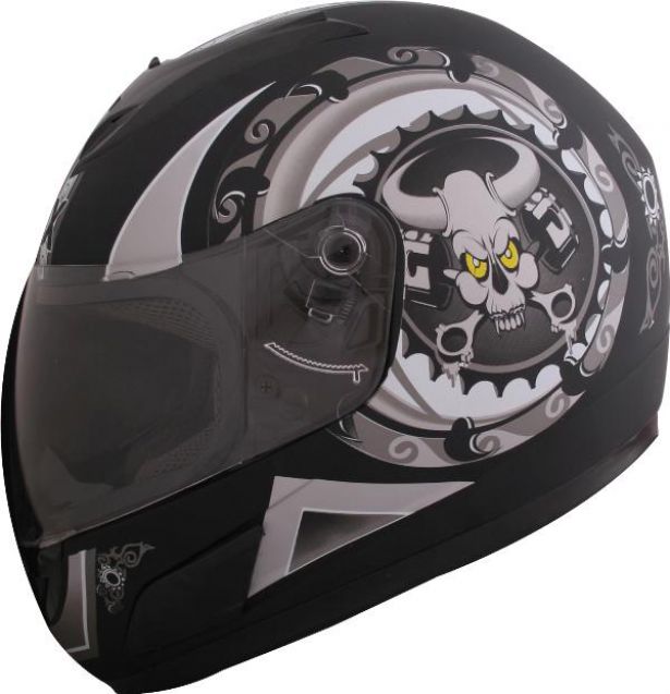 flat black dirt bike helmet