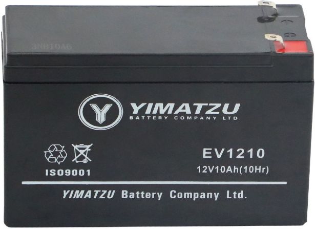 Battery - EV1210, 12V 11AH, Yimatzu, T2 Terminals