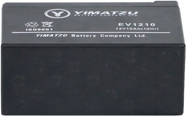 Battery - EV1210, 12V 11AH, Yimatzu, T2 Terminals