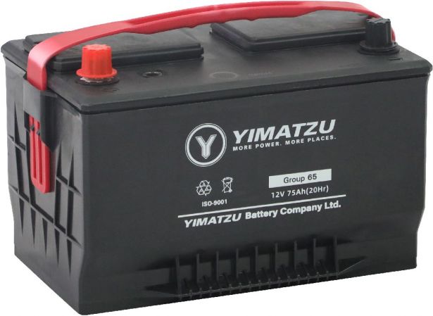 Battery - Group 65 Automotive,  12V 75Ah, 850CCA, SLA, MF, Yimatzu