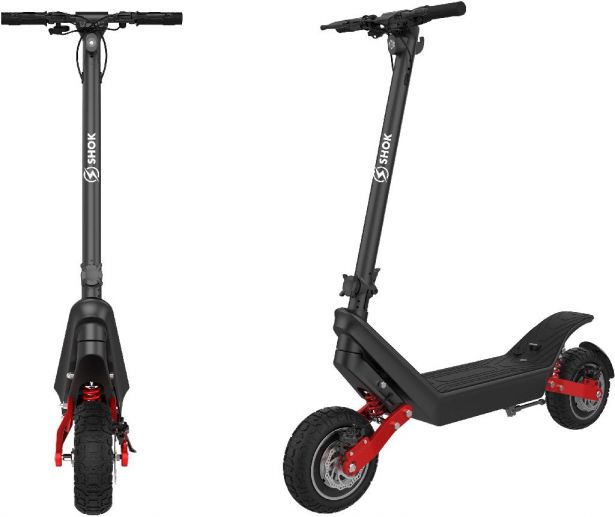 SHOK Graviton 2.0 - Kick Scooter, Offroad, 48V, Dual 500W, 18.2Ah