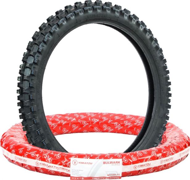 Tire - Yimatzu Guardian 80/100-21, 51M, 21 Inch, Dirt Bike/MX