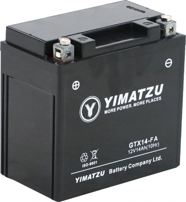 Battery - GTX14-FA Yimatzu, AGM, Maintenance Free