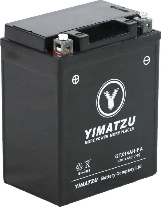 Battery - GTX14AH-FA Yimatzu, AGM, Maintenance Free