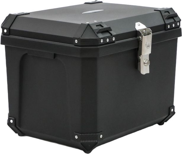 Tail Storage Box - 70L Insulated Hot/Cold Food Delivery Box, Black, Motorcycle & Scooter Trunk, PHX Gen2, Quick Release, Corner Reflectors