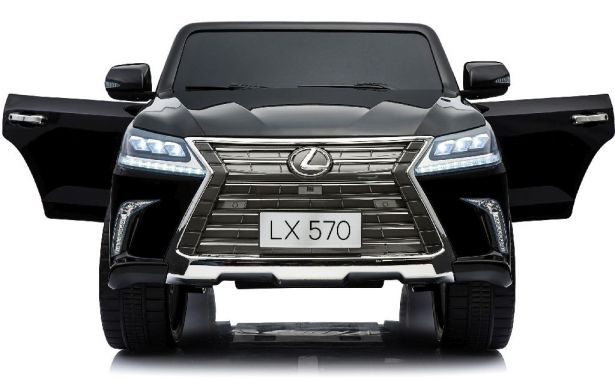 Ride On - Kids Lexus LX570 Licensed 12V, Leather Seats, EVA Wheels, Remote, Black