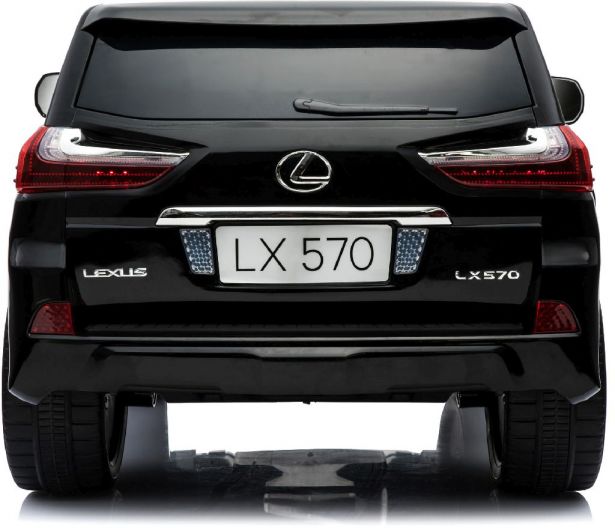 Ride On - Kids Lexus LX570 Licensed 12V, Leather Seats, EVA Wheels, Remote, Black